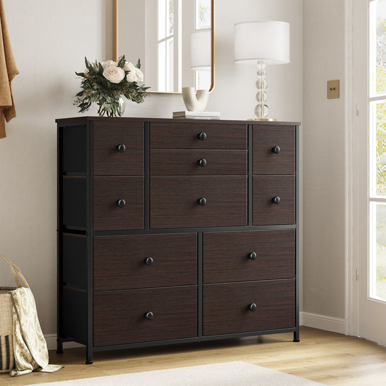 Ebern Designs Ojaswi 11 Dresser Chest of Drawers With Wooden